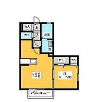 エスポア  ｜ 静岡県静岡市駿河区西島（賃貸アパート1LDK・2階・37.03㎡） その2