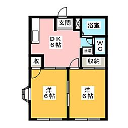 間取図画像 2DK