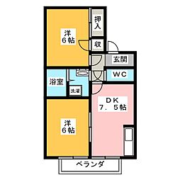 間取図画像 2DK