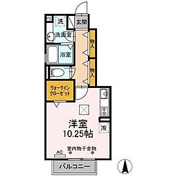グラード ワンルームの間取図画像