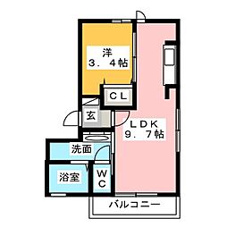 ONEURBANPLACE 1LDKの間取図画像