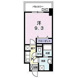 ザックス静岡駅前 1Kの間取図画像