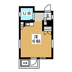 AURELIA ワンルームの間取図画像