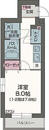 グレース・エステート 1Kの間取図画像