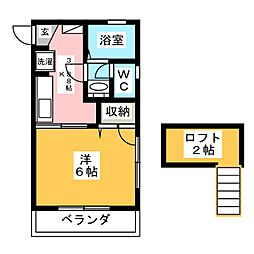 サン・ジミニャーノ2 1Kの間取図画像