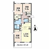 グラン東伊場 103 ｜ 静岡県浜松市中央区東伊場２丁目6-28（賃貸マンション3LDK・1階・82.12㎡） その2