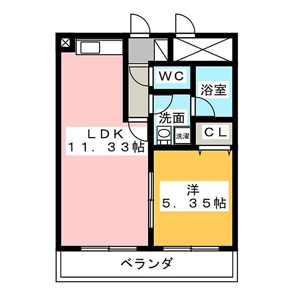 サウスコート ｜静岡県浜松市中央区海老塚１丁目(賃貸マンション1LDK・9階・37.20㎡)の写真 その2