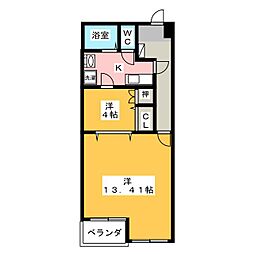 ARCO10 2Kの間取図画像