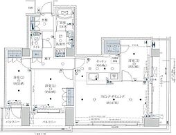 プレミスト浜松中央タワー 3LDKの間取図画像