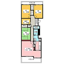 ガーデンローズ 3SLDKの間取図画像