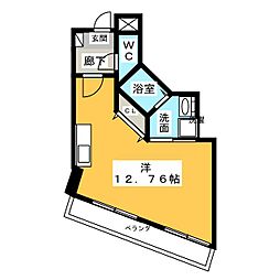 スリーティアラズ ワンルームの間取図画像