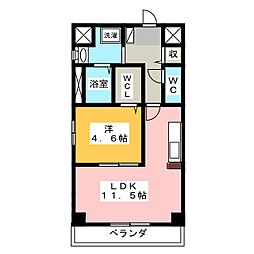 ルーチェ 1LDKの間取図画像