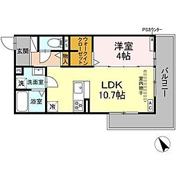 Tricia寺島 1LDKの間取図画像