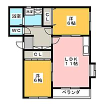 パラディア  ｜ 静岡県浜松市中央区萩丘１丁目（賃貸マンション2LDK・2階・54.67㎡） その2