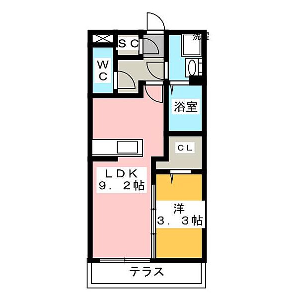 プリマテラッセ ｜静岡県浜松市中央区和合町(賃貸アパート1LDK・1階・33.78㎡)の写真 その2