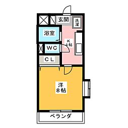 Atelier 1Kの間取図画像