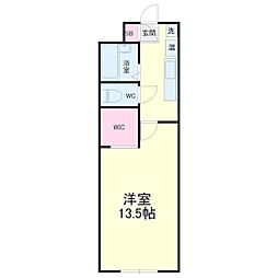 モンレーヴ葵東 1Kの間取図画像