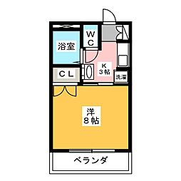 GLORYAOI 1Kの間取図画像