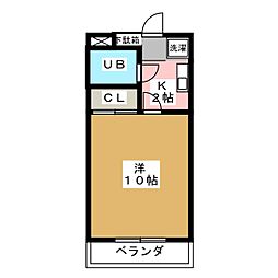 MY・ヒルズ 1Kの間取図画像