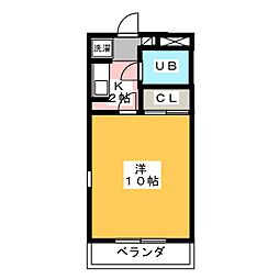 MY・ヒルズ 1Kの間取図画像