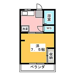 マリアージュ1 1Kの間取図画像