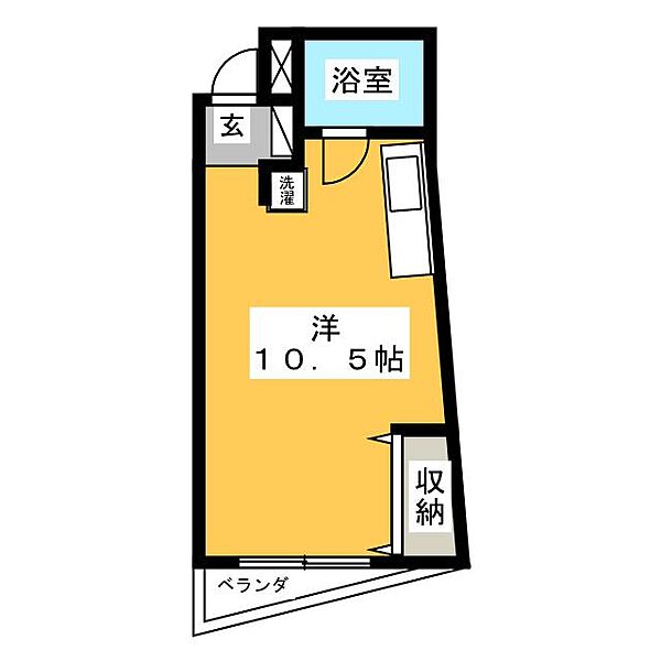 グリーンフラッツ天神 ｜静岡県浜松市中央区天神町(賃貸マンション1R・3階・22.02㎡)の写真 その2