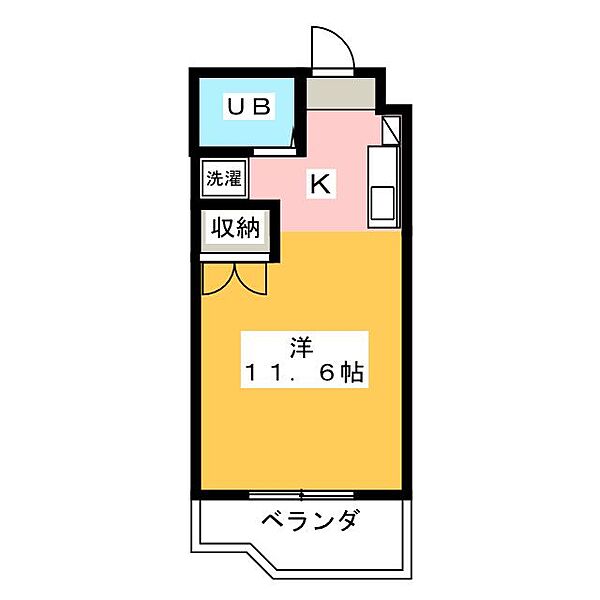 アップル第1マンション ｜静岡県浜松市中央区植松町(賃貸マンション1R・4階・21.00㎡)の写真 その2