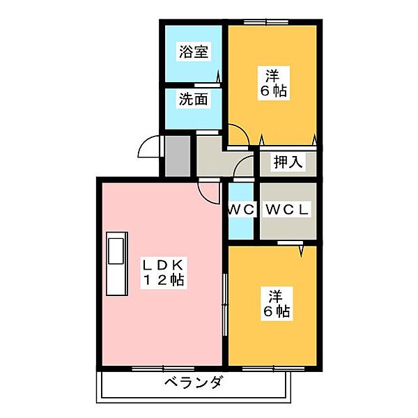 フォルトゥーナ ｜静岡県浜松市中央区早出町(賃貸マンション2LDK・2階・56.16㎡)の写真 その2