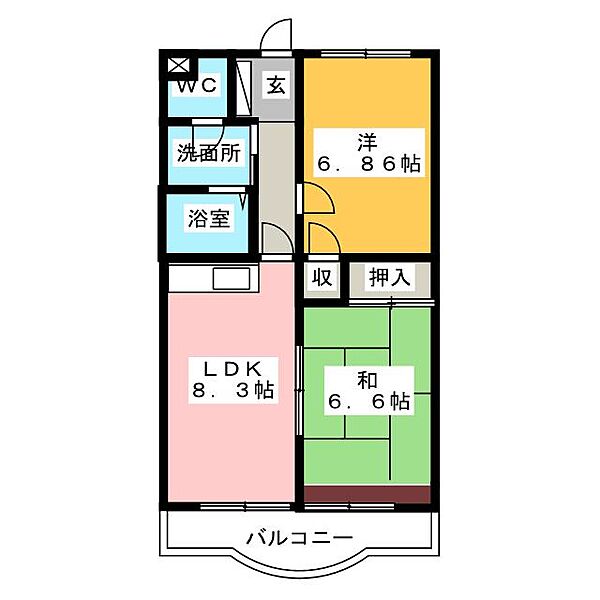 マンションアルボ ｜静岡県浜松市中央区中里町(賃貸マンション1LDK・2階・50.45㎡)の写真 その2