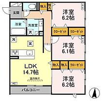 メゾン　ド　アン 101 ｜ 静岡県浜松市中央区上西町1169-1、1170-1（賃貸アパート3LDK・1階・78.72㎡） その2