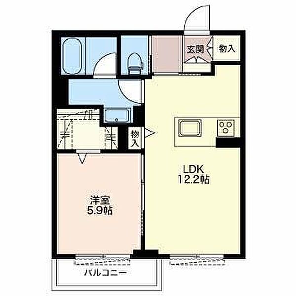 パインテール・セコンド ｜静岡県浜松市中央区佐藤２丁目(賃貸マンション1LDK・3階・46.36㎡)の写真 その2