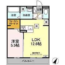 コスモ 203 ｜ 静岡県浜松市中央区子安町317-1（賃貸アパート1LDK・2階・43.36㎡） その2