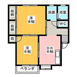 間取図画像 2DK