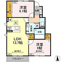 T・Loop B 102 ｜ 静岡県浜松市中央区安松町2-2（賃貸アパート2LDK・1階・59.49㎡） その2