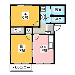 間取図画像 2DK