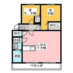 間取図画像 2LDK
