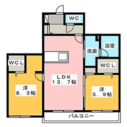 間取図画像 2LDK