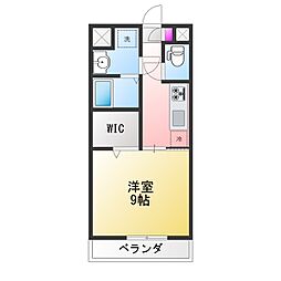 PalmTree 1Kの間取図画像