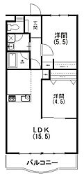 CASAMARCO 2LDKの間取図画像