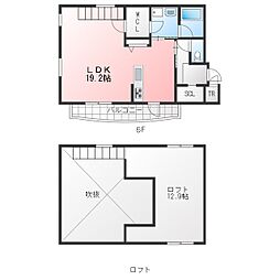 SKYIII ワンルームの間取図画像