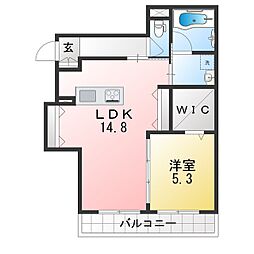EXTRA(エクストラ) 1LDKの間取図画像