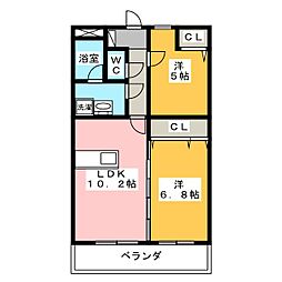 Success2 2LDKの間取図画像