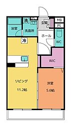 PalmTree 1LDKの間取図画像