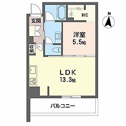 グラン佐藤 1LDKの間取図画像