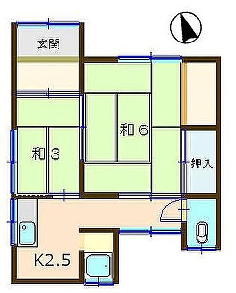 小野様戸建 2｜静岡県沼津市東間門３丁目(賃貸一戸建2K・1階・29.00㎡)の写真 その2