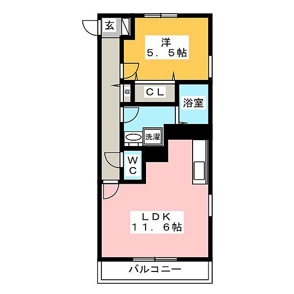 メルキオール ｜静岡県沼津市御幸町(賃貸マンション1LDK・4階・43.65㎡)の写真 その2