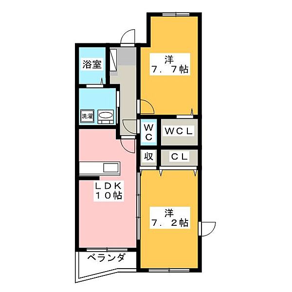 エレガンス奥内殿 ｜静岡県沼津市小諏訪(賃貸マンション2LDK・2階・58.35㎡)の写真 その2