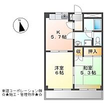 パレス野添II  ｜ 静岡県裾野市茶畑（賃貸マンション2K・2階・39.60㎡） その2