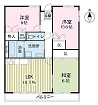 コーポしろかね  ｜ 静岡県駿東郡清水町徳倉（賃貸マンション3LDK・2階・66.00㎡） その2