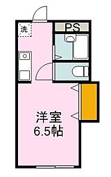 マルモハイツ 1Kの間取図画像